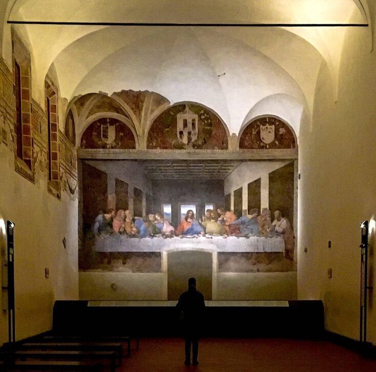 Refectorio donde se encuentra la Última Cena de Leonardo da Vinci