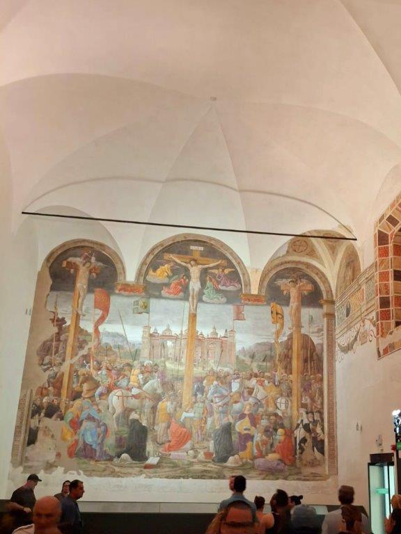 Fresco de la Crucifixión de Giovanni Donato da Montorfano en Santa Maria delle Grazie